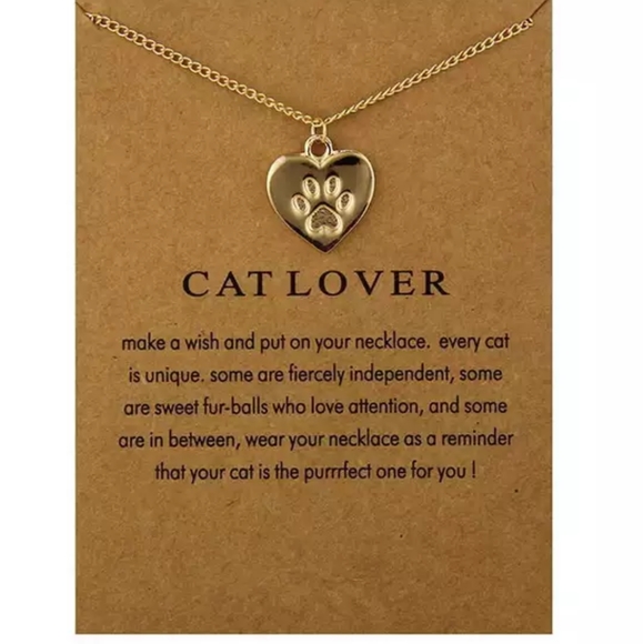 🐱🐈Reminders Cat Lovers Charm Necklace🐈🐱 - Picture 1 of 5